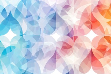 Poster - Geometric pattern artwork featuring overlapping circles in a gradient color scheme modern visual design digital art environment sophisticated aesthetic