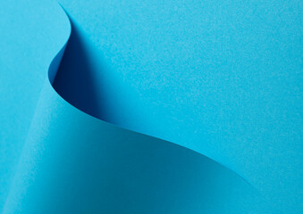 Poster - Blue paper background with a smooth matte finish and subtle gradient. Layered geometric accents and soft shadows create a polished, elegant, and contemporary design with vibrant pastel tones, perfect