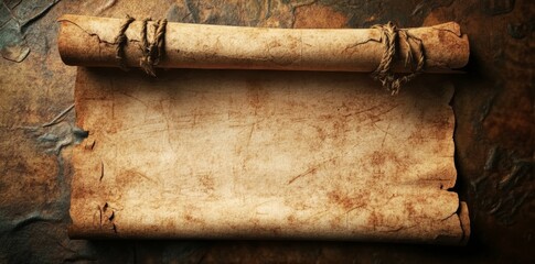 Aufkleber - parchment paper with wrinkles and yellowing from age, suitable for vintage-themed backgrounds