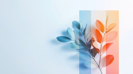 Poster - Elegant minimalist line art illustration with subtle gradients modern aesthetic digital artwork soft color palette artistic perspective sophisticated design