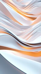 Poster - Tranquil abstract flowing lines digital wallpaper soothing colors gigapixel quality modern aesthetic digital art peaceful environment