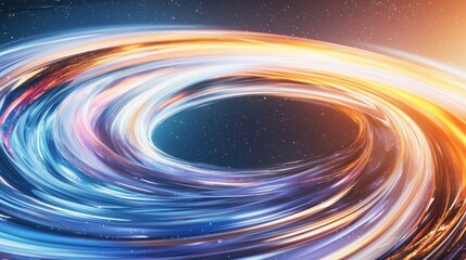 Poster - Dynamic abstract background of vibrant swirling colors digital art high-resolution gigapixel evoking movement and energy
