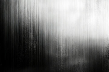 Poster - Abstract grayscale image with vertical lines, showing a brushed metal or similar texture.