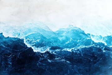 Poster - Ocean wave gradient texture artwork tranquil seascape digital illustration calm environment aerial view serene concept