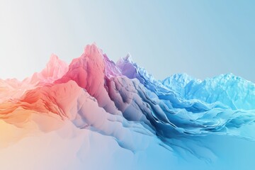 Poster - Dynamic gradient textures digital landscape gigapixel wallpaper abstract environment vibrant colors engaging visuals