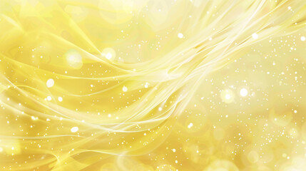 Aufkleber - Elegant and luxurious gold abstract background with flowing smooth lines and radiant particles