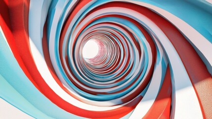 Poster - Optical illusion spiral pattern abstract art digital design engaging visuals color contrast inside perspective
