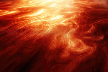 Aufkleber - Abstract fiery texture resembling molten lava or glowing wood grain.