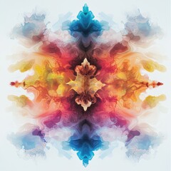 Poster - Psychedelic abstract inkblot artwork digital space gigapixel visuals vibrant color gradients artistic perspective thought-provoking design