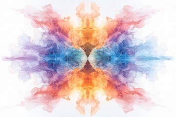 Poster - Psychedelic patterns and rorschach inkblots abstract art creation vibrant color gradients digital art gigapixel intriguing visuals