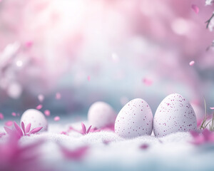 pink easter eggs