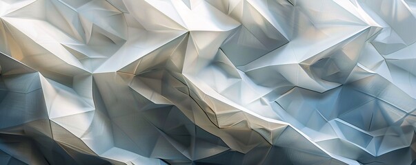 Aufkleber - Geometric triangle pattern and shadows on the exterior facade cladding of a modern building: an abstract architectural detail