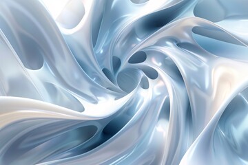 Aufkleber - Abstract background showcasing a blue and white wavy pattern