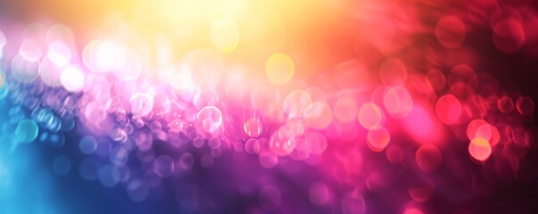 Fototapete - Colorful abstract background with blurred bokeh lights creating a festive mood
