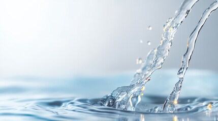 Poster - Stream of water is flowing out of a faucet