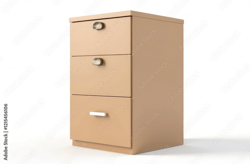 classic file cabinet isolated on white background Stock Illustration ...