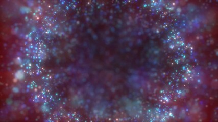 Poster - Abstract background with shining purple particles and lights for a mystical, enchanting feel. Perfect for fantasy or whimsical projects, video in high quality 4k, motion design