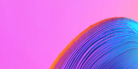 Poster - abstract concentric layers with orange texture