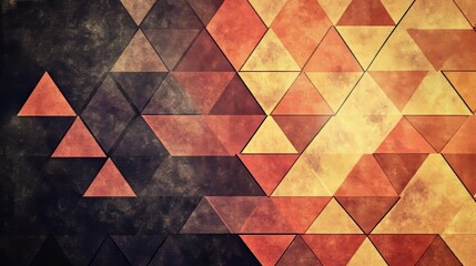 Poster - Vector modern flyer, template brochure design with with repeating striped triangles background