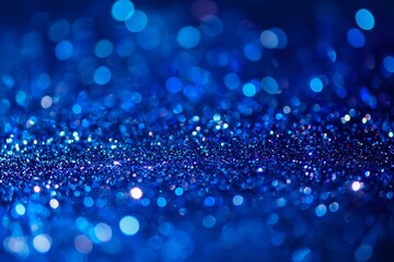 Poster - Amazing Dark Blue Light Blur Gradient With Noise Grain Textured.