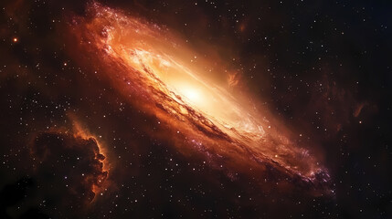 Wall Mural - vibrant dark night sky with stars, nebula and galaxies banner. square view. cosmic universe with stu