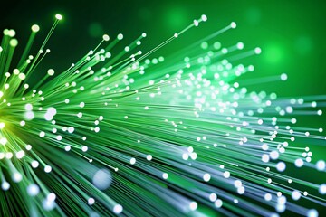 Poster - White Digital Communication Points Motion Graphics Green Screen Background Stock Footage