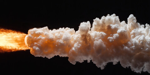 Poster - Image of Fire Jet and Billowing Cloud