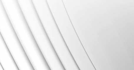 Poster - Abstract white curved lines creating smooth, flowing image background