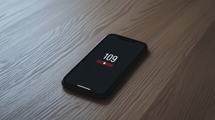 Poster - A clean smartphone screen displaying a selfie countdown timer.