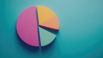 Poster - A colorful pie chart with an empty section, symbolizing incomplete advice or analysis.