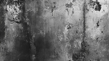Poster - Textured grunge wall background in monochrome with scratches and stains suitable for various design applications Copy Space