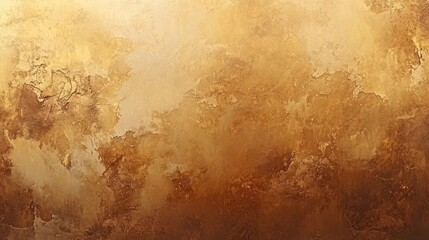 Poster - Abstract textured background in warm golden tones with a smooth gradient and Copy Space for design projects.