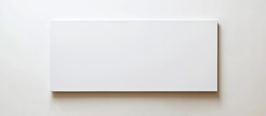 Poster - Blank white canvas on a light background with ample Copy Space for text or graphics