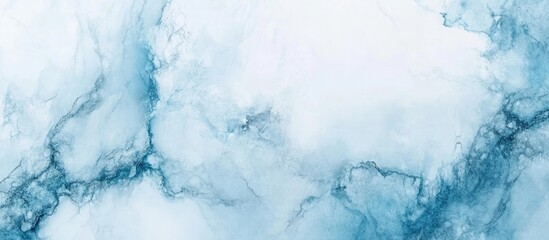 Poster - Blue marble texture background with subtle veins and patterns ideal for use as a backdrop or overlay with Copy Space.