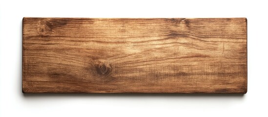 Poster - Wooden planked surface with natural grain texture isolated on white background, ideal for adding text or design elements, Copy Space