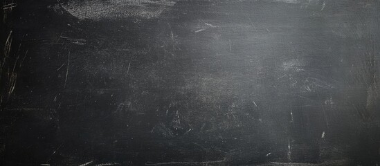 Poster - Black chalkboard surface with textured scratches and smudges ideal for writing or drawing Copy Space