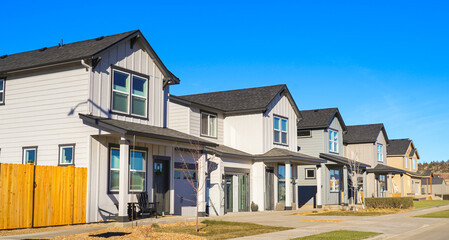 Wall Mural - Row of single family homes in Central Oregon