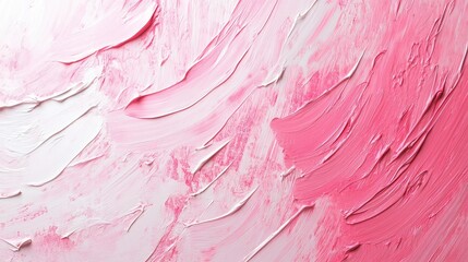 Aufkleber - Textured Pink and White Wall Paint Background with Brush Stroke Patterns for Artistic Design and Creative Projects