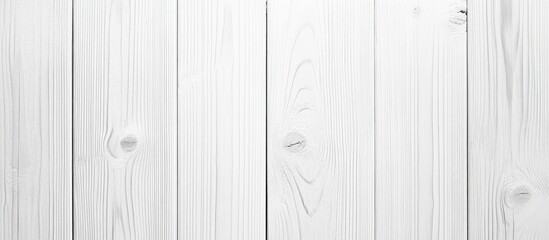 Aufkleber - Natural white wooden texture background in a flat lay top view arrangement with ample empty space for text and creative design elements