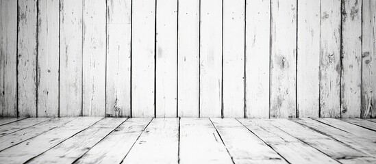 Aufkleber - White Wooden Panel Texture Background with Empty Space for Text in Bright and Minimalist Setting, Suitable for Interior Design and Display Concepts