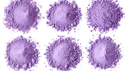 Poster - Abstract Purple Powders on Transparent Background Generative AI