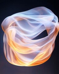 Poster - Translucent ethereal veil digital art mystical abstraction layered textures dreamlike environment