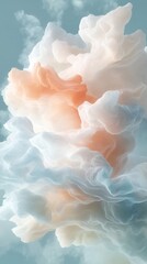 Poster - Surreal artistic vision dreamlike abstraction textured background ethereal environment soft color palette