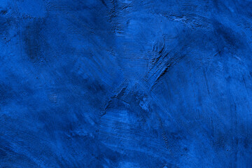 Aufkleber - Old wall pattern texture cement blue dark abstract  blue color design are light with black gradient background.