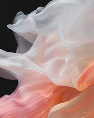 Poster - Artistic dreamlike abstraction abstract textures digital art otherworldly environment close-up view ethereal concepts