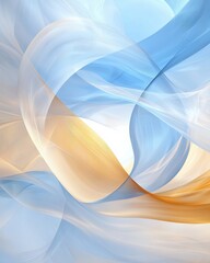 Poster - Surreal abstract patterns and textures artistic dreamlike background digital artwork soft color palette angle view visual harmony