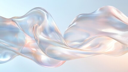 Poster - Flowing dreamlike patterns abstract art digital background ethereal environment fluid viewpoint artistic concept