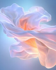 Poster - Dreamlike abstraction of ethereal textures surreal atmosphere digital art soft lighting abstract concept