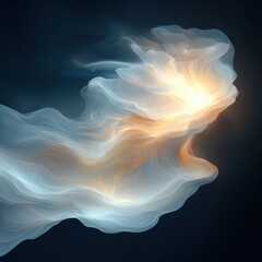 Poster - Mystical surreal abstraction digital art dreamlike layers textured environment ethereal viewpoint artistic concept