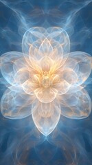 Poster - Surreal cosmic floral patterns digital art abstract background dreamlike environment artistic viewpoint